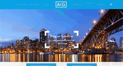 Desktop Screenshot of aig.ca