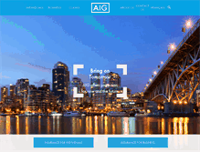 Tablet Screenshot of aig.ca